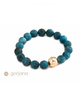 Gorjana NWT Power Gemstone Large Bracelet - Gold & Apatite